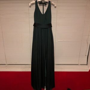 Olive green bridesmaids dress/prom dress